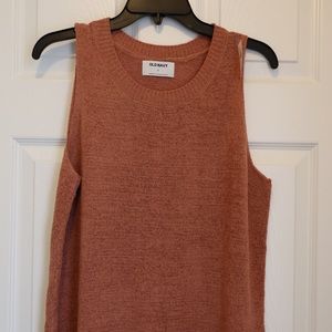 Old Navy - Lightweight Sleeveless Sweater Tank Top For Women - Coral Pink Large